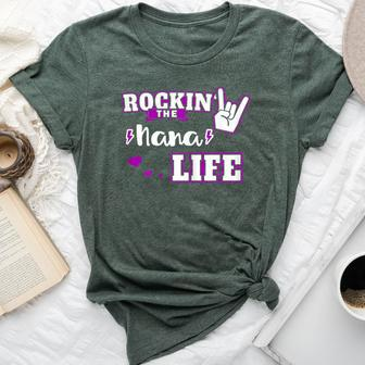 Rockin' The Nana Life Rocking The Nana Life Bella Canvas T-shirt - Seseable