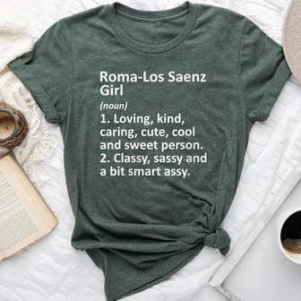Roma-Los Saenz Girl Tx Texas City Home Roots Bella Canvas T-shirt | Mazezy