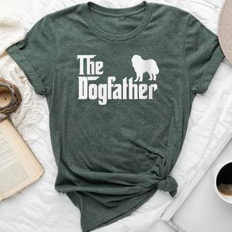 Romanian Mioritic Shepherd Dog Dogfather Dog Dad Bella Canvas T-shirt | Mazezy