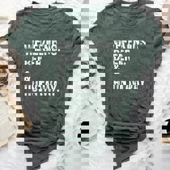 Weekends Beer And Huntaway New Zealand Huntaway Dog Bella Canvas T-shirt | Mazezy