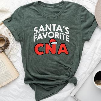 Santas Favorite Cna Medical Christmas Girl Nurse Pj Bella Canvas T-shirt - Monsterry AU