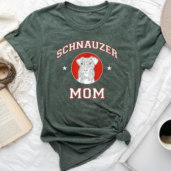 Schnauzer Mom Dog Mother Bella Canvas T-shirt | Mazezy
