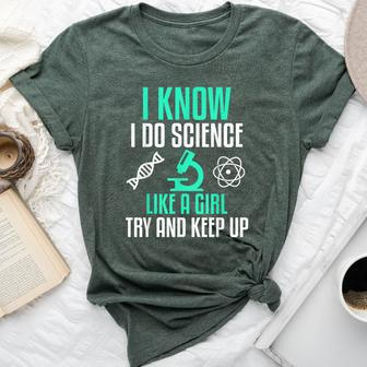 Science Stem Girl Biology Pharmacy Tech Bella Canvas T-shirt | Mazezy