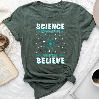 Science Teacher Atom Chemists School Educator Instructor Bella Canvas T-shirt | Mazezy