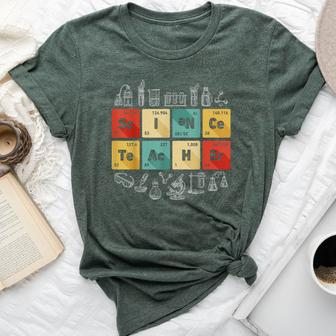 Science Teacher Chemistry Periodic Table Of Elements Bella Canvas T-shirt | Mazezy