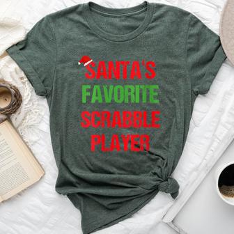 Scrabble Player Pajama Christmas Bella Canvas T-shirt - Thegiftio UK