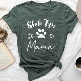 Shih Tzu Mom Shih Tzu Mama Vintage Women's Bella Canvas T-shirt | Mazezy