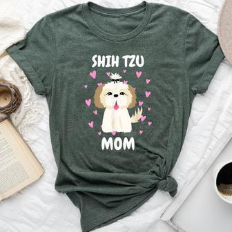 Shih Tzu Mom Mummy Mama Mum Mommy Mother's Day Mother Owner Bella Canvas T-shirt | Mazezy DE