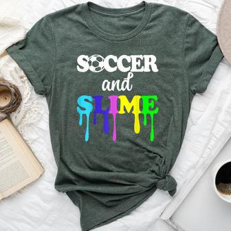 Slime For Soccer Girls Bella Canvas T-shirt | Mazezy