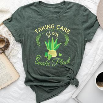 Snake Plant Mother In Law's Tongue For Plant Lovers Bella Canvas T-shirt | Mazezy