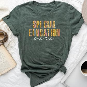 Special Education Para Teacher Paraprofessional Paraeducator Bella Canvas T-shirt | Mazezy