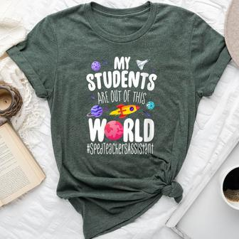 Sped Teacher Assistant My Students Are Out This World Space Bella Canvas T-shirt | Mazezy