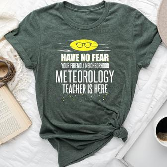 Super Meteorology Teacher Have No Fear Bella Canvas T-shirt | Mazezy