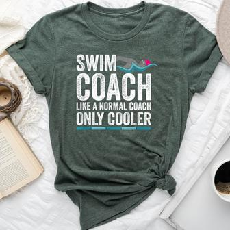 For Swim Coaches Appreciation Swimming Teacher Bella Canvas T-shirt | Mazezy