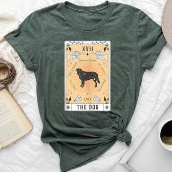 Tarot Card The Dog Rafeiro Do Alentejo Celestial Galaxy Bella Canvas T-shirt | Mazezy