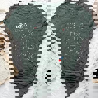 Tasmania Australian Flag Been There Check Off Map Tasmanian Bella Canvas T-shirt | Mazezy