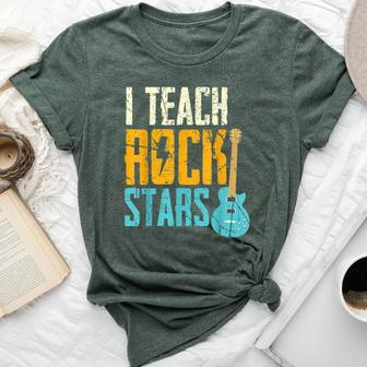 Teaching Rock Stars Rock'n Roll Music Teacher Bella Canvas T-shirt | Mazezy