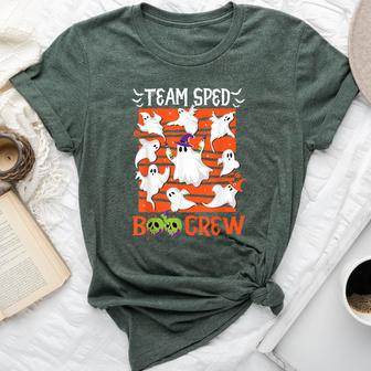 Team Sped Boo Crew Special Educator Spooky Ghost Iep Teacher Bella Canvas T-shirt | Mazezy
