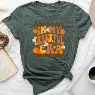 In My Thankful Era Thanksgiving Fall Retro For Kid Bella Canvas T-shirt - Seseable