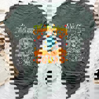 Thanksgiving Squad Three Cute Mana Fall Pumpkins Lover Bella Canvas T-shirt | Mazezy