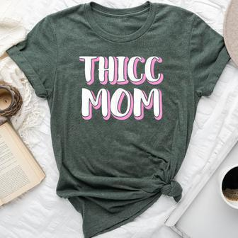 Thicc Mom Body Positivity Mother Bella Canvas T-shirt | Mazezy