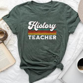 History Teachers Back To School Retro Social Studies Teacher Bella Canvas T-shirt | Mazezy