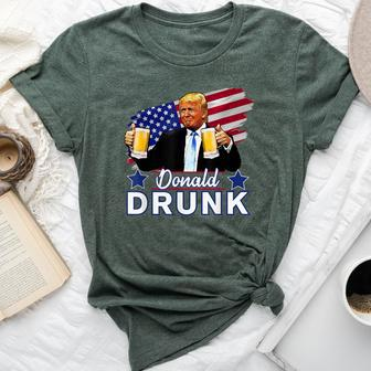 Trump 4Th Of July Drinking Presidents Donald Drunk Bella Canvas T-shirt | Mazezy CA