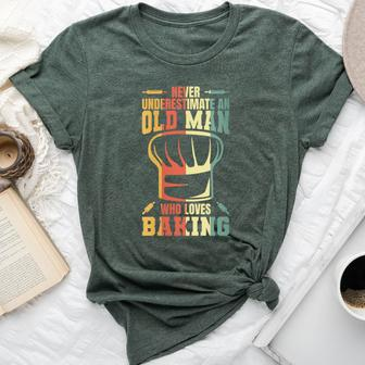 Never Underestimate An Old Baker Baking Teacher Bella Canvas T-shirt - Monsterry AU