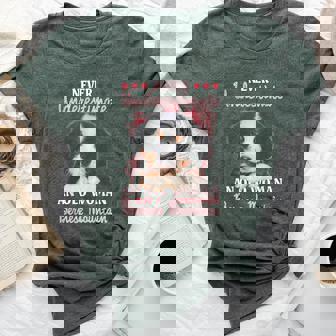 Never Underestimate An Old Woman With A Bernese Mountain Bella Canvas T-shirt | Mazezy