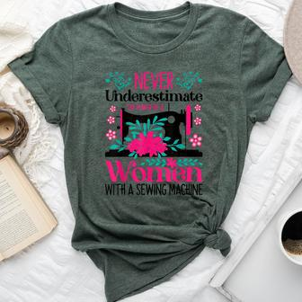 Never Underestimate The Power Of With Sewing-Machine Bella Canvas T-shirt | Mazezy