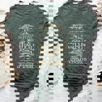 Never Underestimate A Woman Who Was Born In September Bella Canvas T-shirt | Mazezy