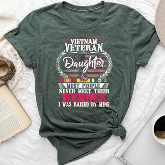 Vietnam Veteran Daughter Raised By My Hero Us Veteran Bella Canvas T-shirt | Mazezy