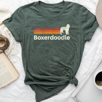 Vintage Boxerdoodle Retro Mom Dad Dog Bella Canvas T-shirt | Mazezy