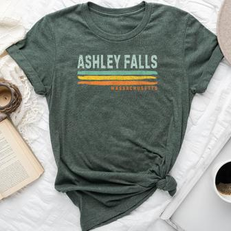 Vintage Stripes Ashley Falls Ma Bella Canvas T-shirt | Mazezy