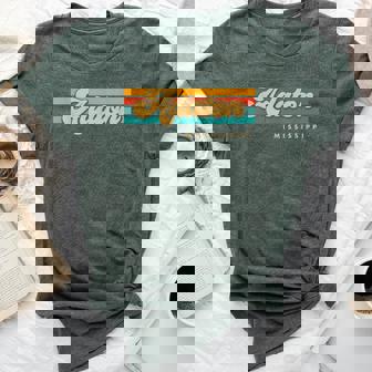 Vintage Sunset Stripes Adaton Mississippi Bella Canvas T-shirt | Mazezy