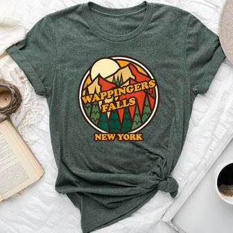 Vintage Wappingers Falls New York Mountain Souvenir Print Bella Canvas T-shirt | Mazezy