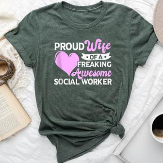 Welfare Almoner Social Worker Wife Bella Canvas T-shirt | Mazezy CA