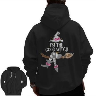 Im The Good Witch Halloween Matching Group Costume Zip Up Hoodie Back Print - Monsterry CA