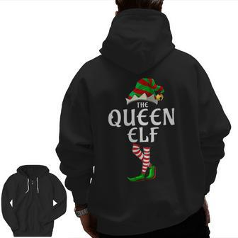 I'm The Queen Elf T Matching Christmas Costume Zip Up Hoodie Back Print - Monsterry UK