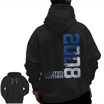 Limited Edition 2008 15 Years 15Th Birthday Zip Up Hoodie Back Print - Monsterry