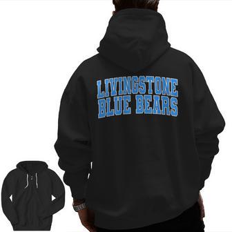Livingstone College Blue Bears 03 Zip Up Hoodie Back Print - Thegiftio UK