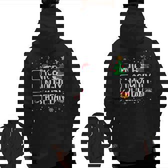 Nice Naughty Belizean Christmas Belize Roots Heritage Zip Up Hoodie Back Print | Mazezy