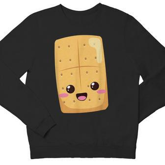 Kawaii Halloween Group Costume Party S'mores Graham Cracker Youth Sweatshirt - Monsterry