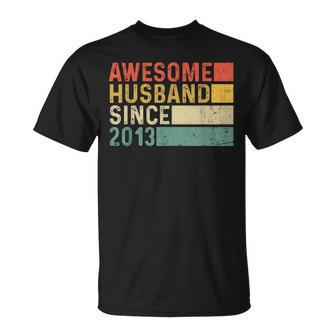 10Th Wedding Anniversary For Him - Awesome Husband 2013 Gift Unisex T-Shirt - Seseable