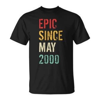 19Th Birthday Gift Epic Since May 2000 Unisex T-Shirt | Mazezy