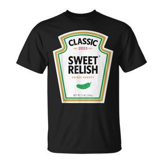 2023 Sweet Relish Diy Halloween Condiment Green Pickle T-Shirt - Monsterry UK