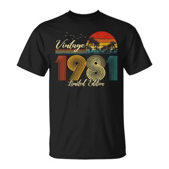 Vintage 1981  Limited Edition Men Women - 42 Birthday  Unisex T-Shirt