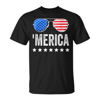 Funny American Flag Men Kids Boys Patriotic Fourth  Unisex T-Shirt
