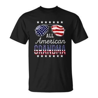 All American Grandma 4Th Of July Sunglasses Family  Unisex T-Shirt