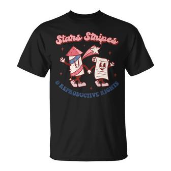 Stars Stripes & Reproductive Rights 4Th Of July Retro Women  Unisex T-Shirt